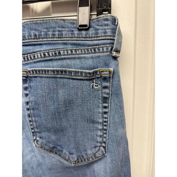 Rag & Bone Jeans, DRE Capri, Medium Wash, Frayed Hem, Skinny, Women's Size 27 - Picture 8 of 9